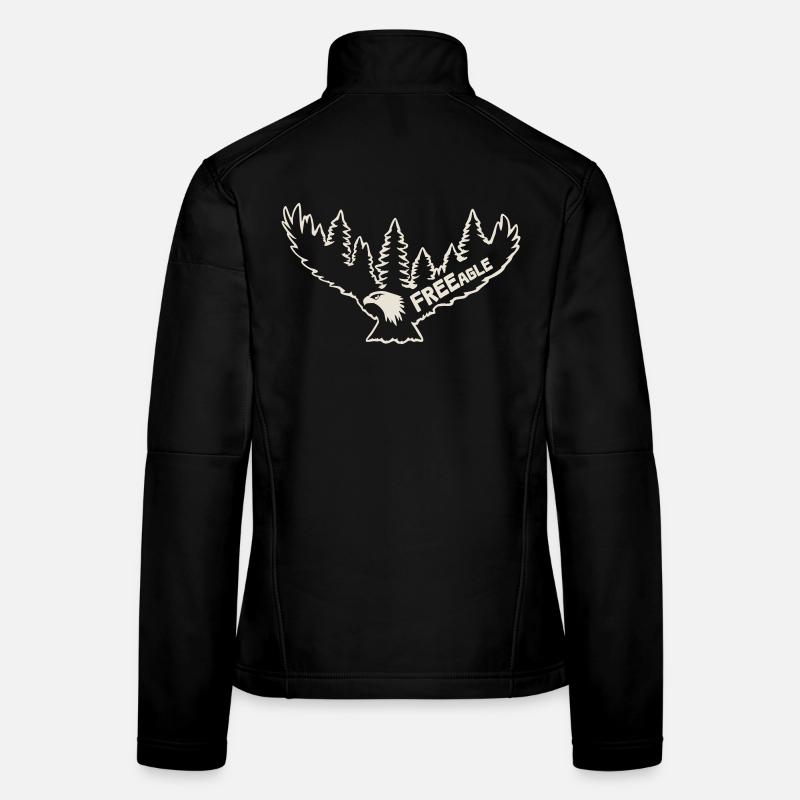 FREEagle - Flying Eagle [White] Women's Softshell Jacket