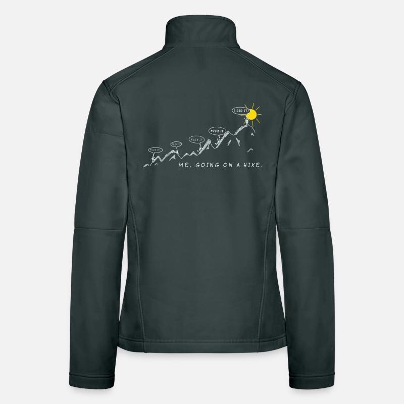 me going on a hike wanderspruch berg sport spruch Women's Softshell Jacket