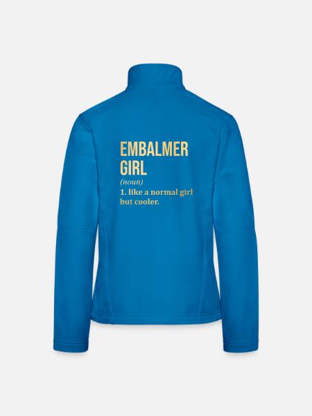Embalmer - Women's Softshell Jacket - black - Back