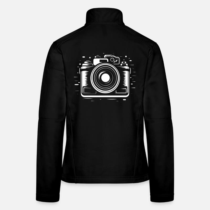 Kamera Skizze Frauen Softshelljacke