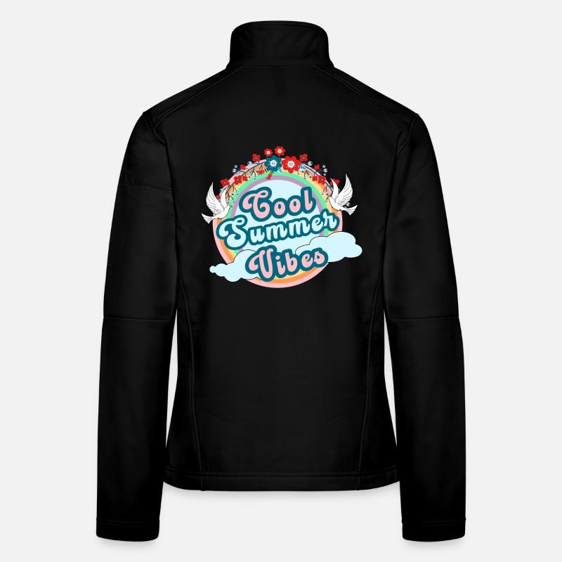 Ambiance estivale cool, nervosité estivale Veste en tissu softshell Femme
