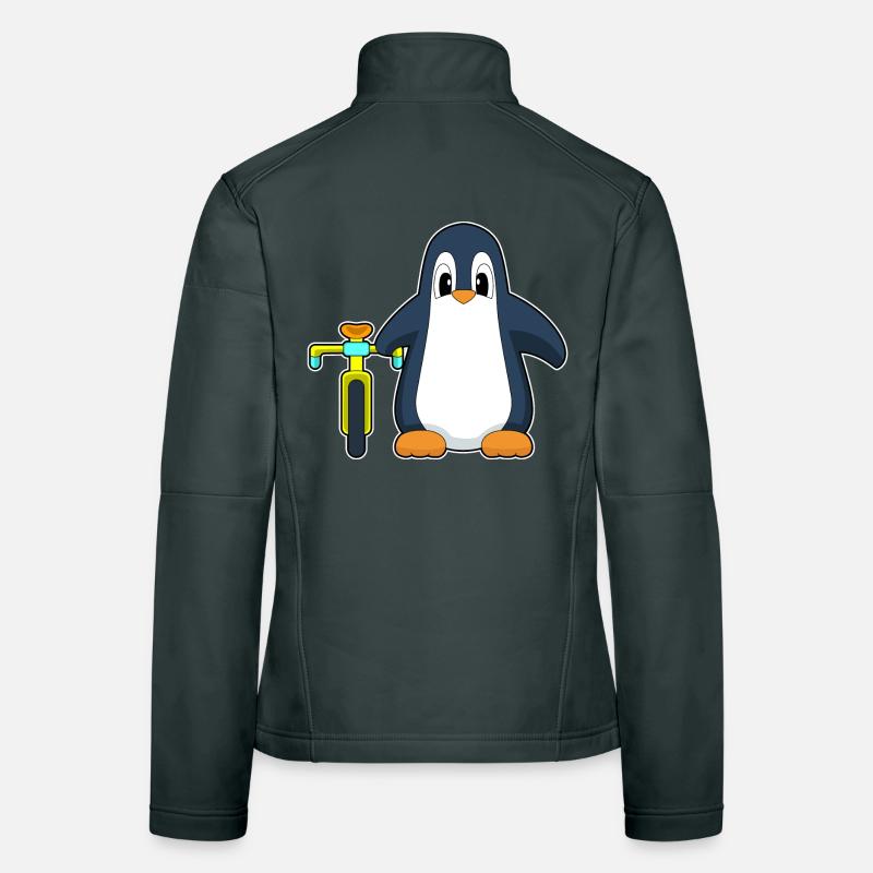 Vélo pingouin Veste en tissu softshell Femme