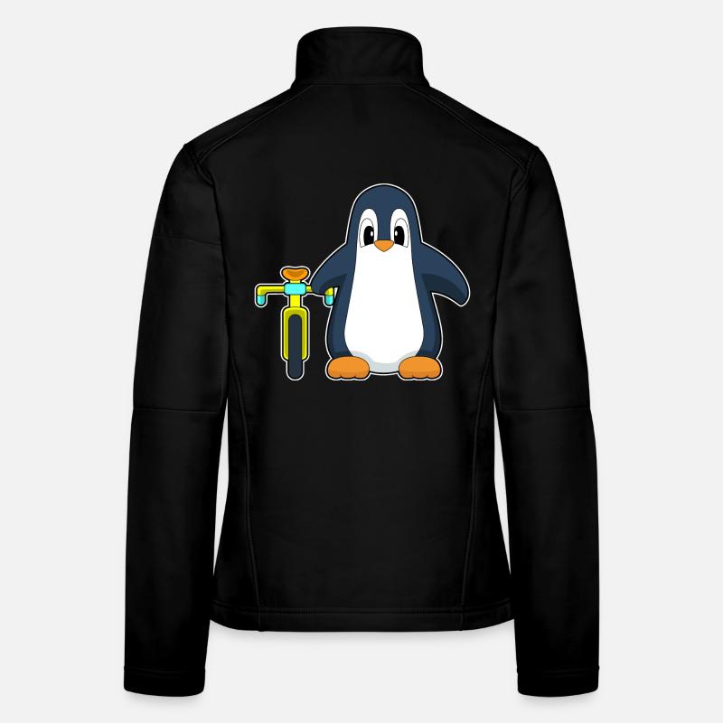 Vélo pingouin Veste en tissu softshell Femme