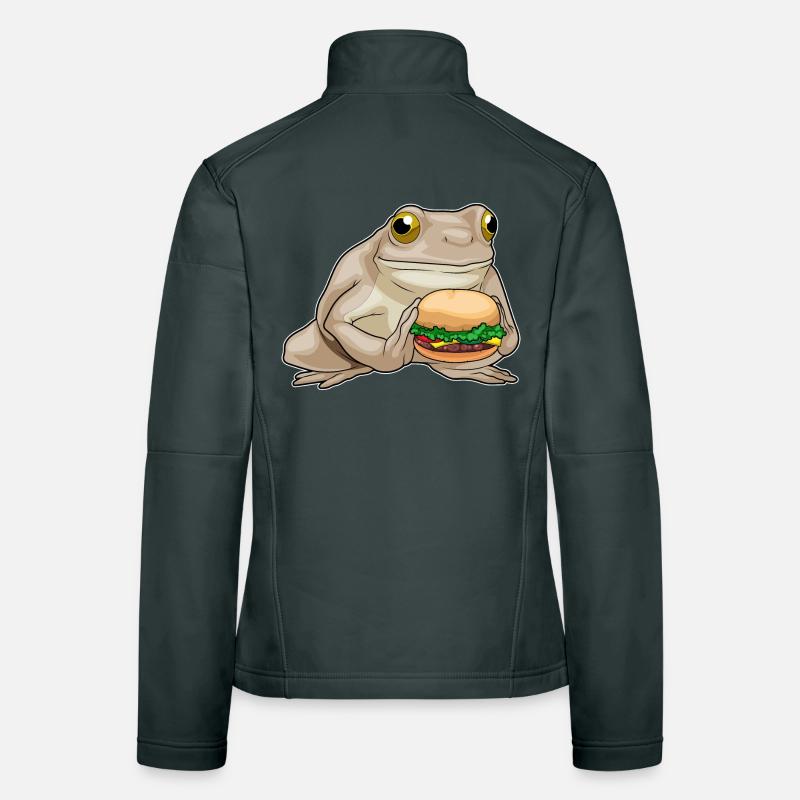 Frosch Cheeseburger Frauen Softshelljacke