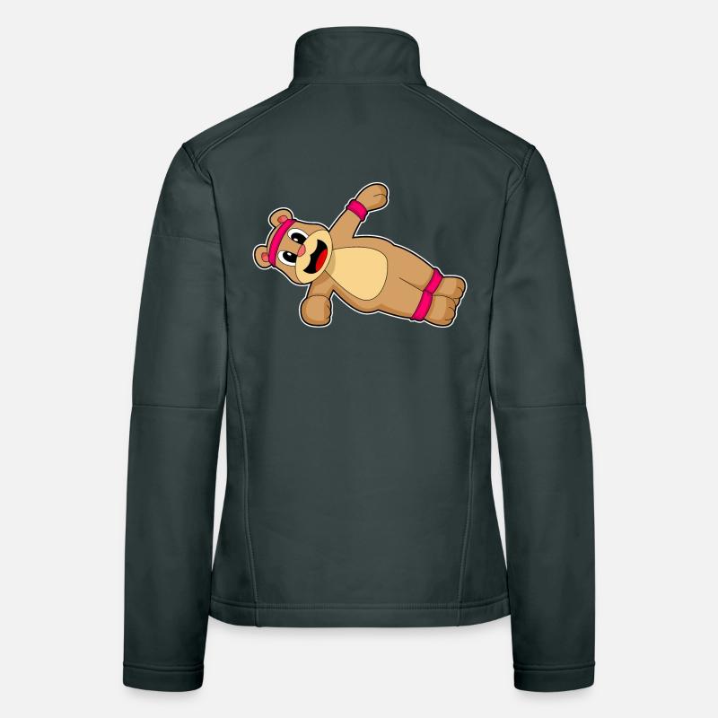 Entraînement abdominal Bear Culturisme Veste en tissu softshell Femme