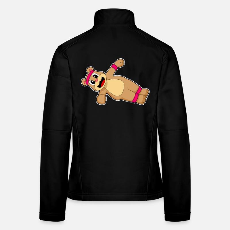 Entraînement abdominal Bear Culturisme Veste en tissu softshell Femme