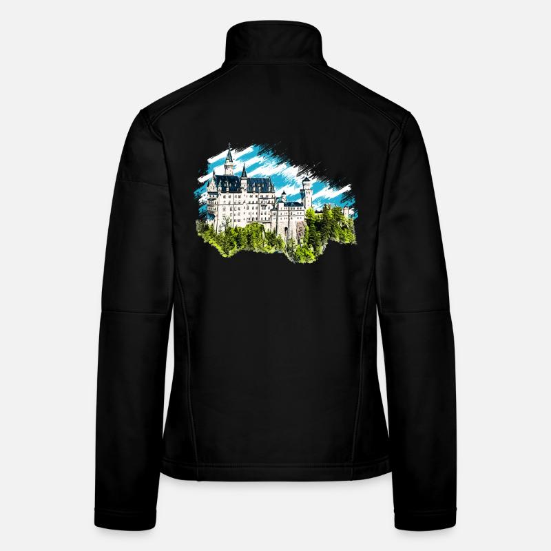 Château de Neuschwanstein Veste en tissu softshell Femme