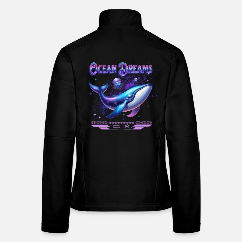 Ocean Dreams Galactic Whale Women's Softshell Jacket