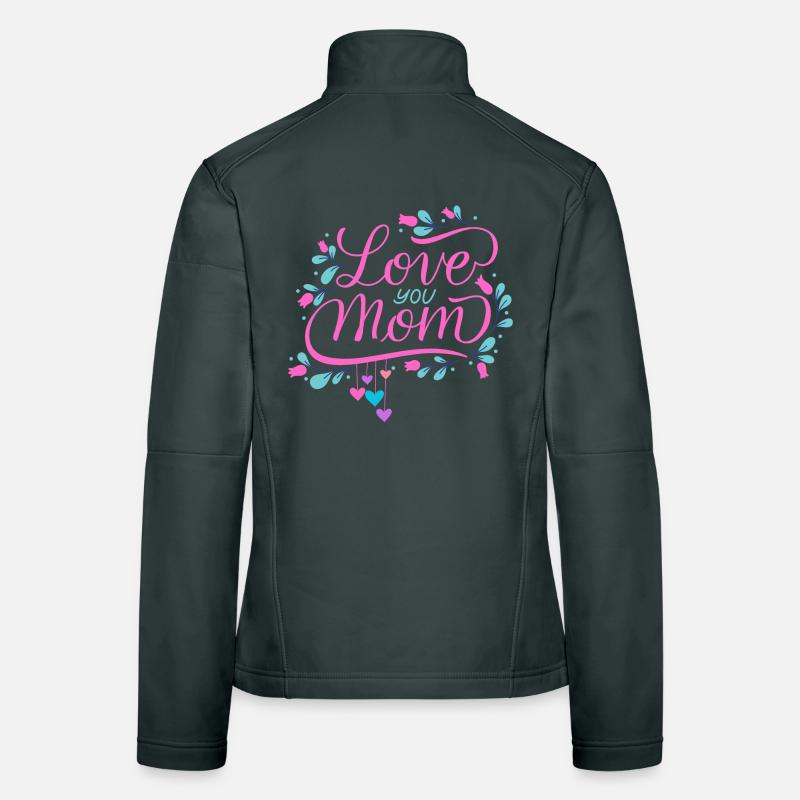 Je t'aime, maman Veste en tissu softshell Femme
