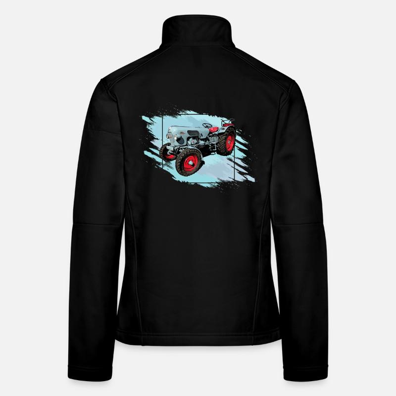 Der Tiger EM 235 - Frauen Softshelljacke - Schwarz
