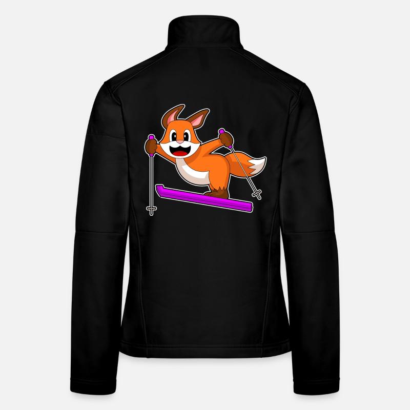 Fuchs Skispringer Ski Wintersport Frauen Softshelljacke