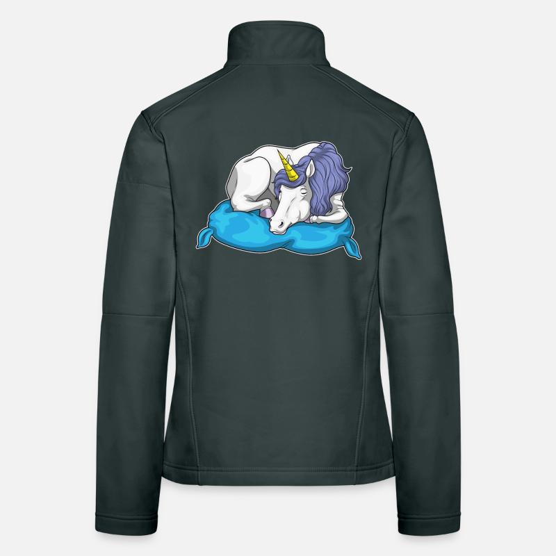 Oreiller de couchage Licorne Veste en tissu softshell Femme