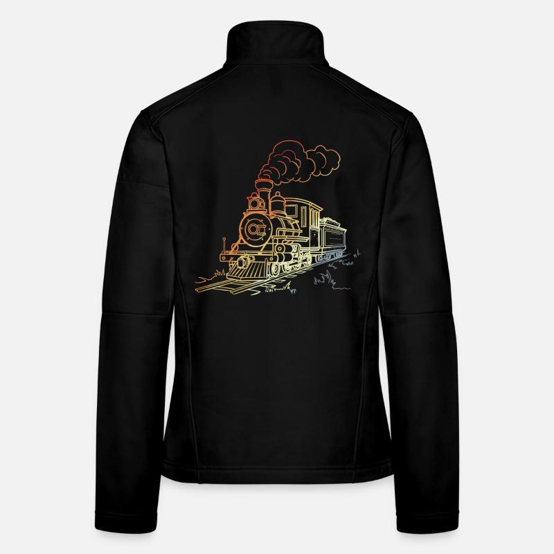 Art de la ligne de chemin de fer Veste en tissu softshell Femme