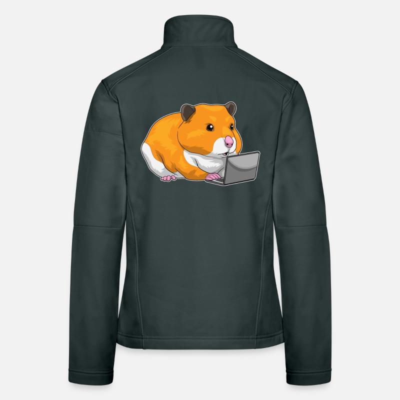 Ordinateur portable Hamster Veste en tissu softshell Femme