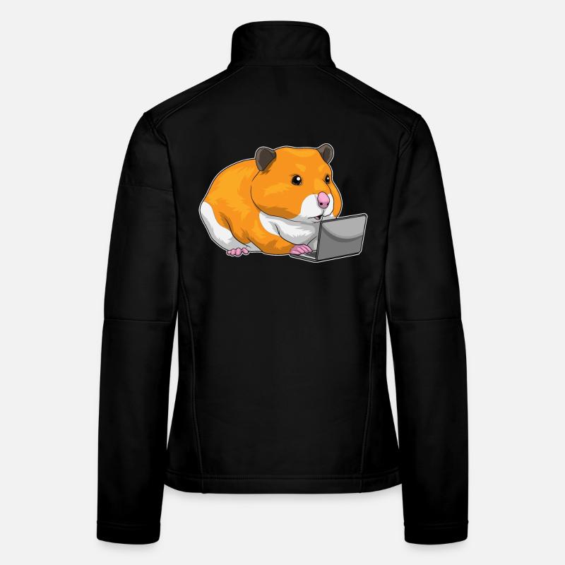 Ordinateur portable Hamster Veste en tissu softshell Femme