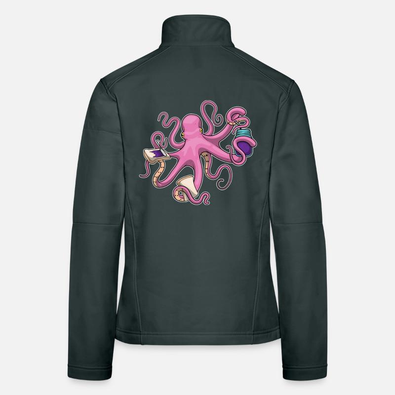 Krake Sandwich Frauen Softshelljacke