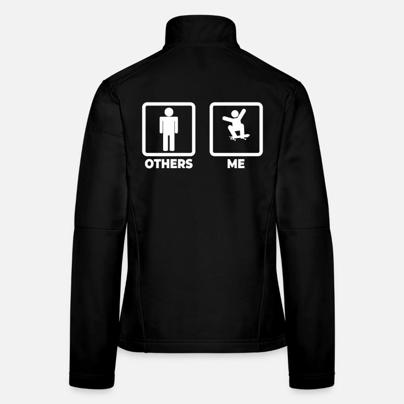 Figurine de bâton de skateboard Veste en tissu softshell Femme