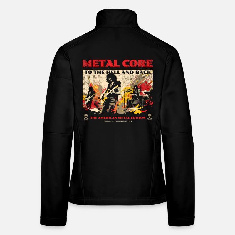 heavy metal rock Women's Softshell Jacket
