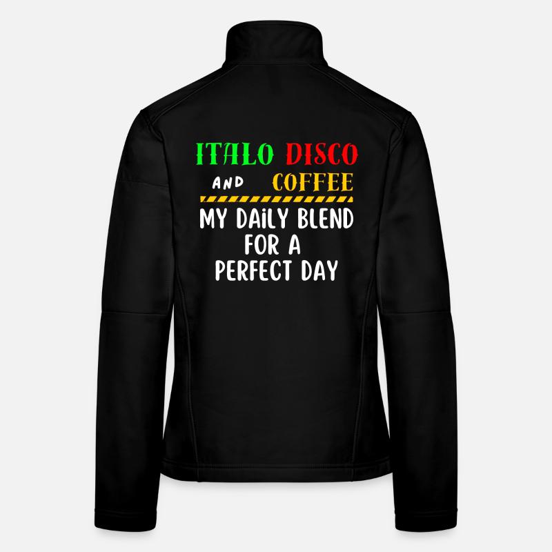 Italo Disco und Kaffeehemd Frauen Softshelljacke