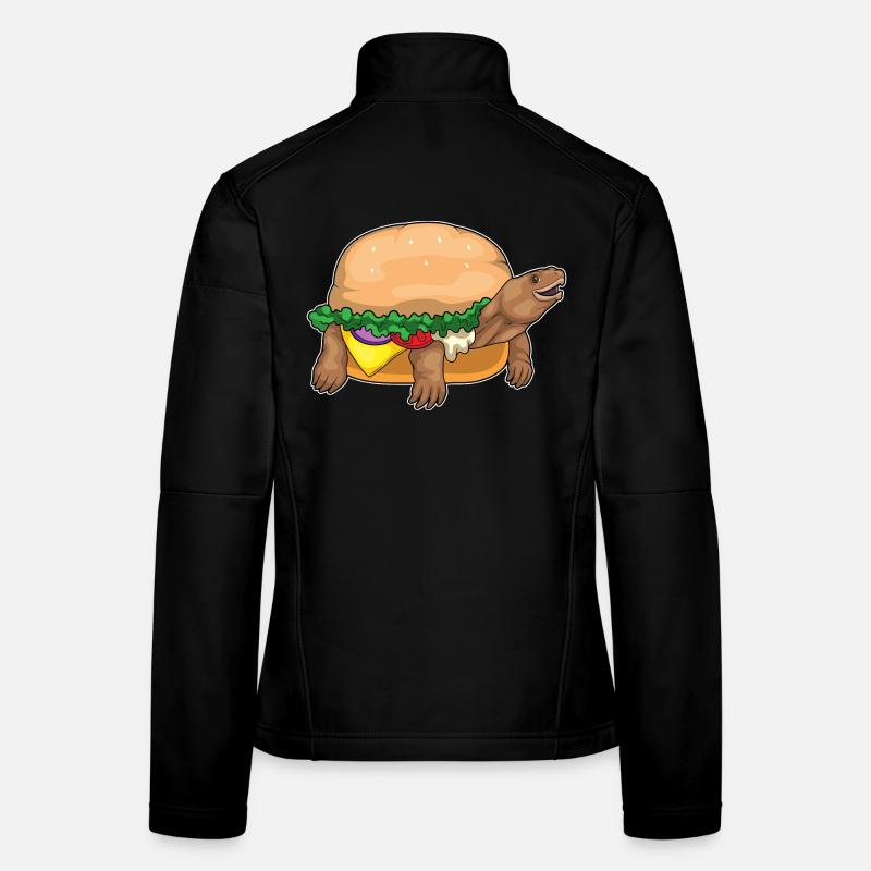 Turtle Cheeseburger Women's Softshell Jacket