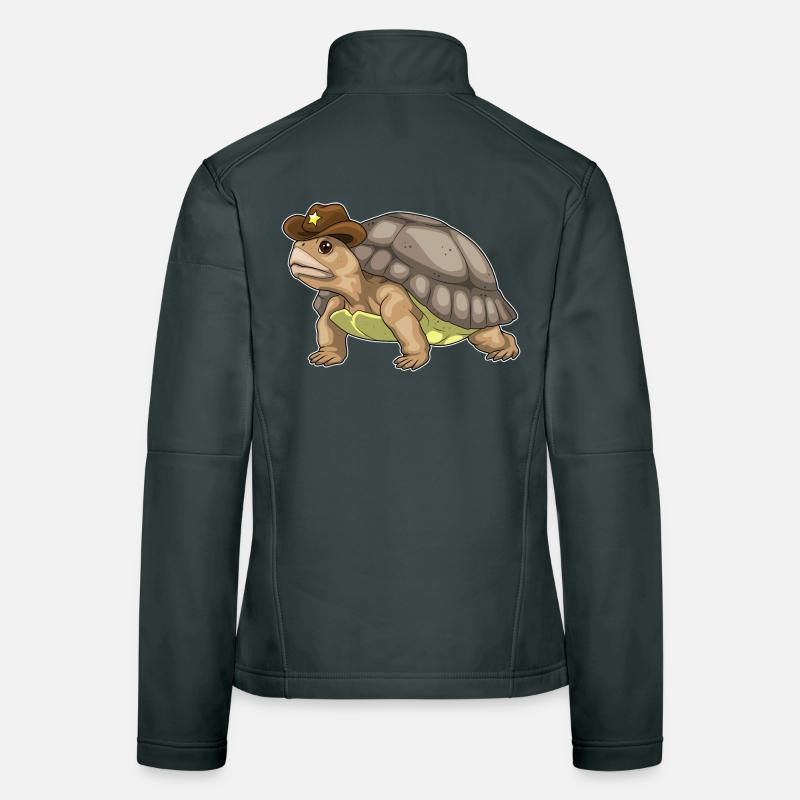 Turtle Sheriff Sheriff's Hat Women's Softshell Jacket