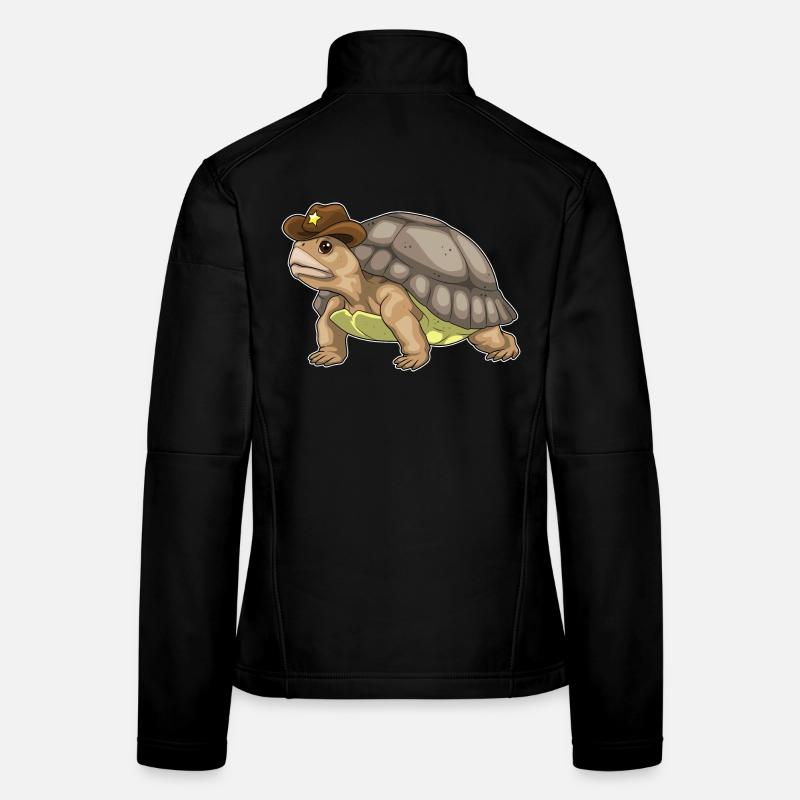 Chapeau de cowboy Turtle Sheriff Veste en tissu softshell Femme