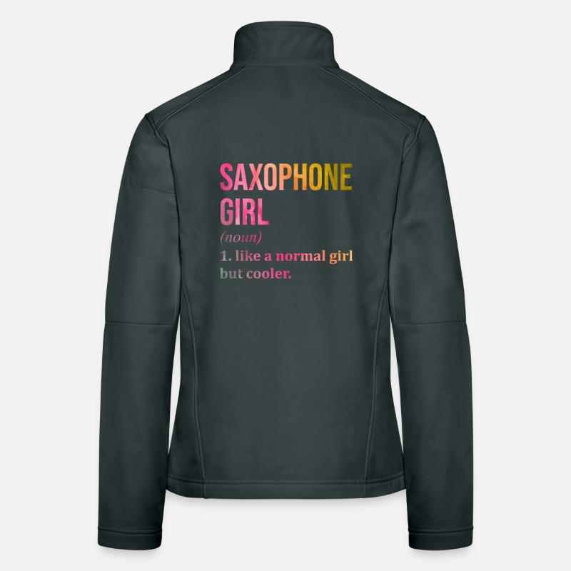 Saxophon Frauen Softshelljacke