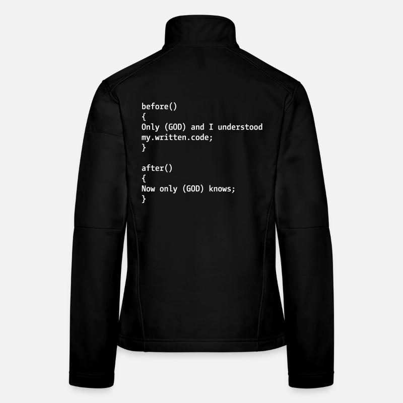 Blague du programmeur Veste en tissu softshell Femme