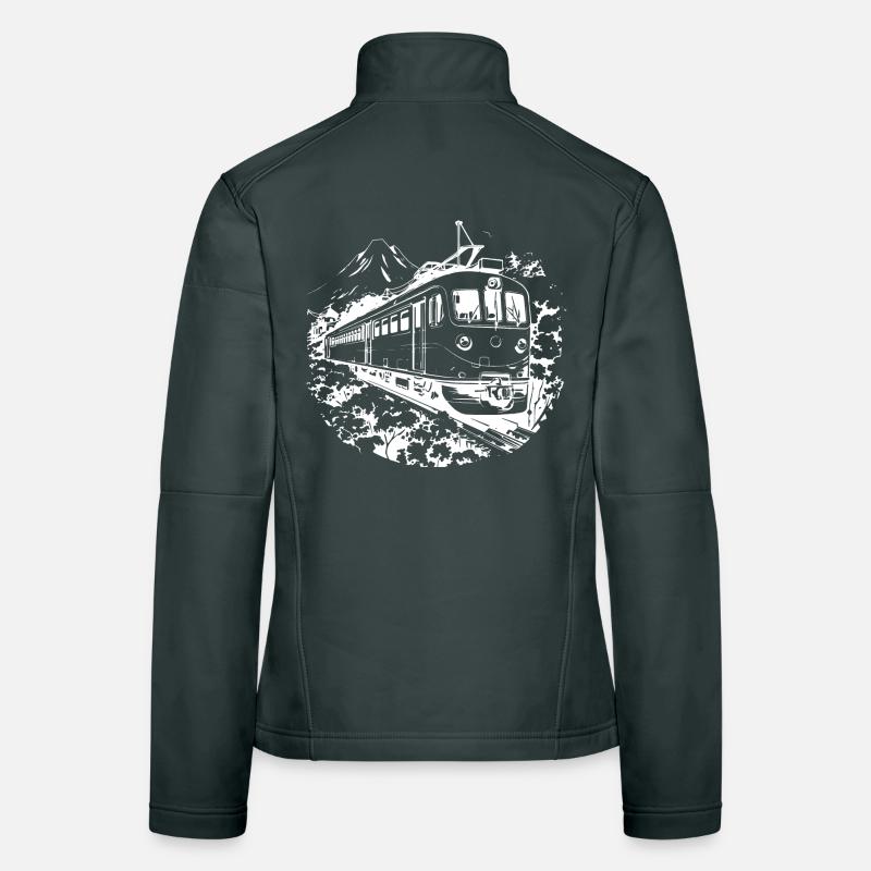 Eisenbahn Grafik Frauen Softshelljacke