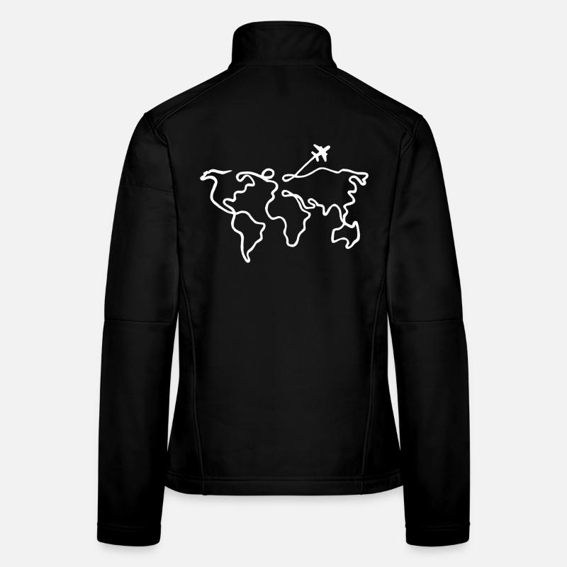 Reisen Sie um die Welt Frauen Softshelljacke