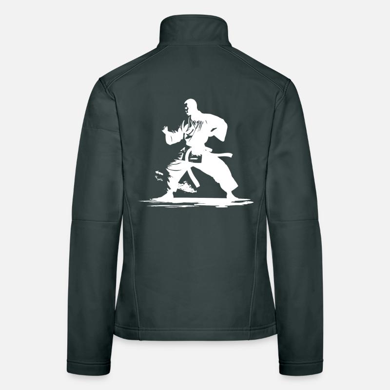 Karate Boy Graphic Women's Softshell Jacket