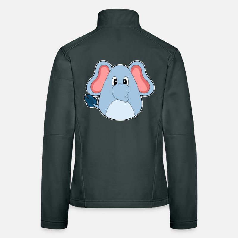 Elephant Easter Easter Egg Women's Softshell Jacket