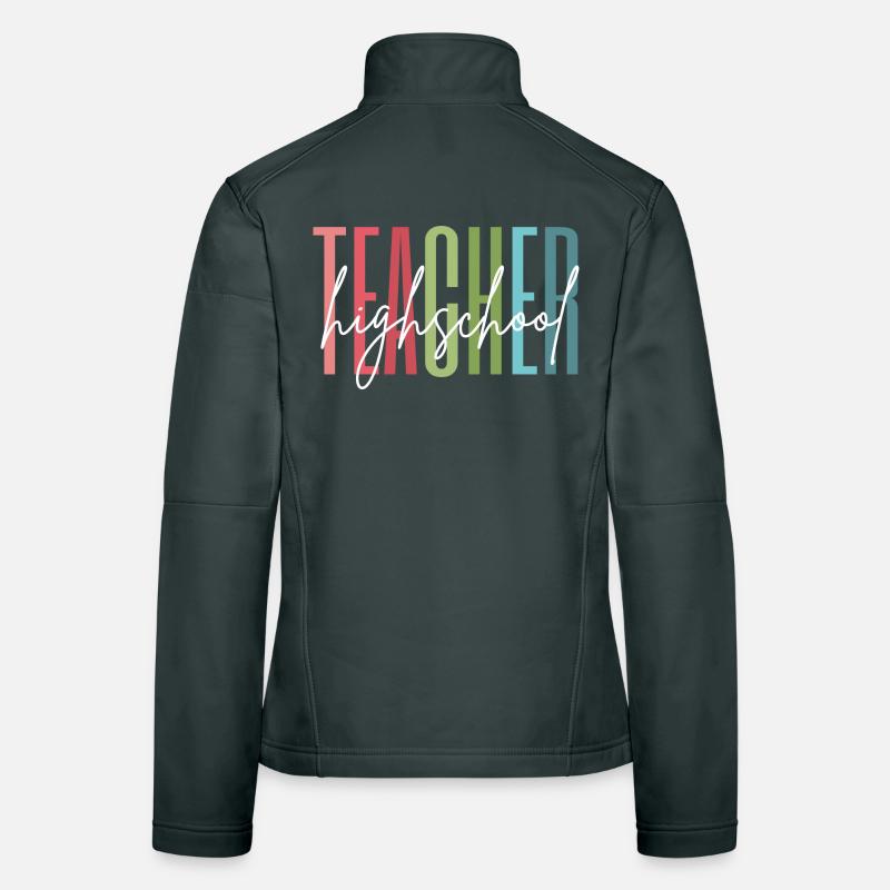 Cadeau d’école de professeur de lycée Veste en tissu softshell Femme