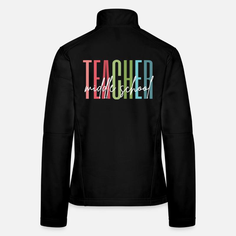 Middle School Teacher Gift Women's Softshell Jacket