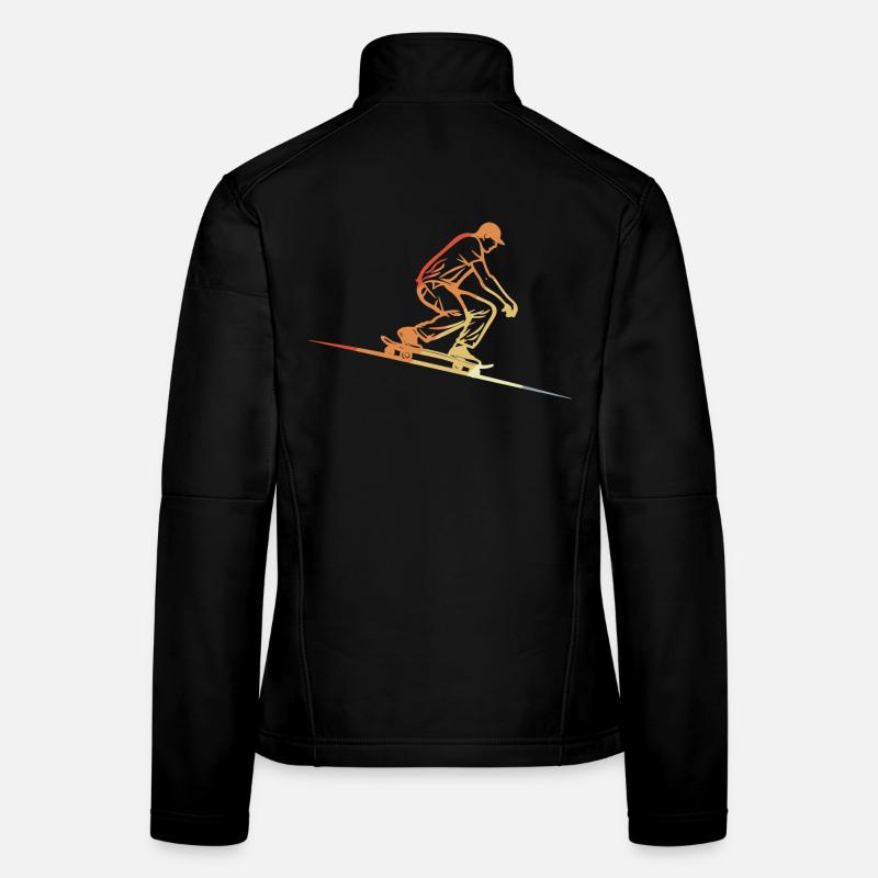 Skateboard Style rétro Veste en tissu softshell Femme