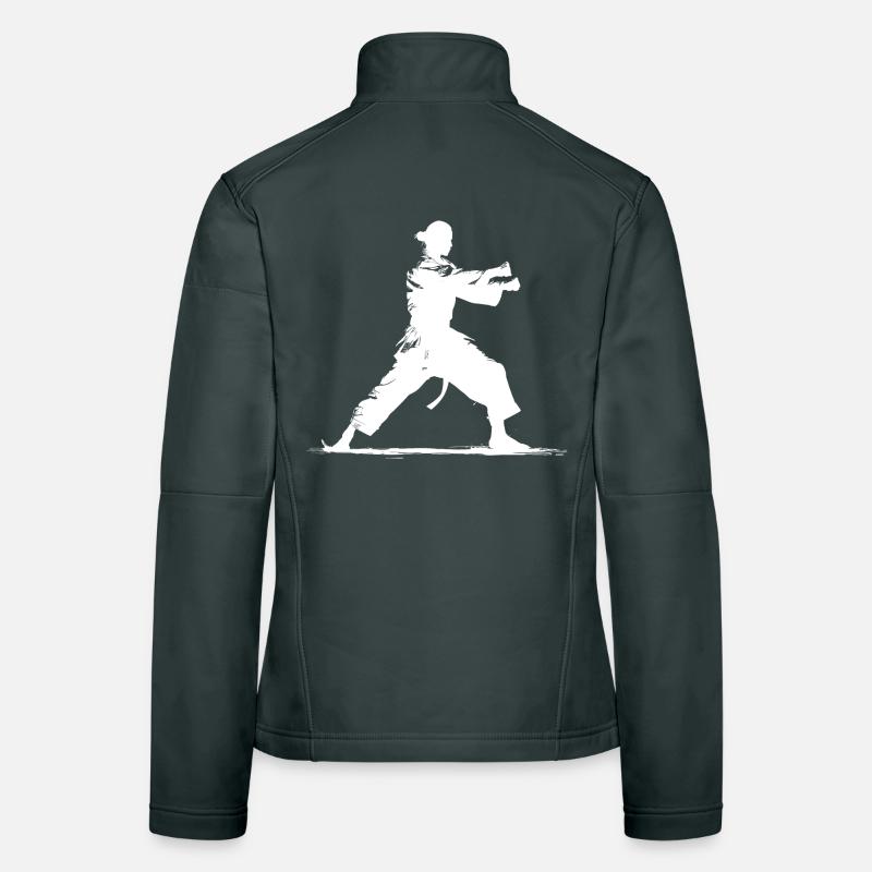 Karate Mädchen Skizze Frauen Softshelljacke