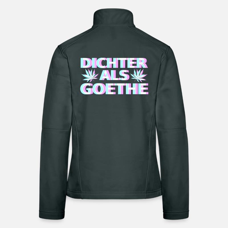 Cannabis Goethe Frauen Softshelljacke