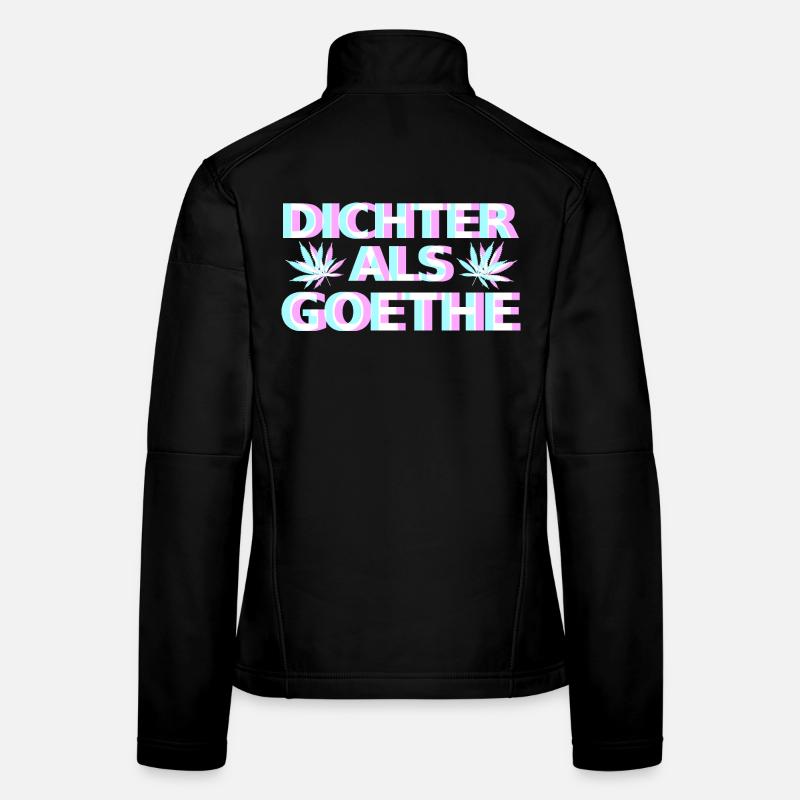 Cannabis Goethe Frauen Softshelljacke