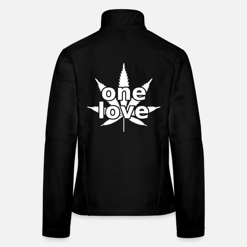 Cannabis One Love Frauen Softshelljacke