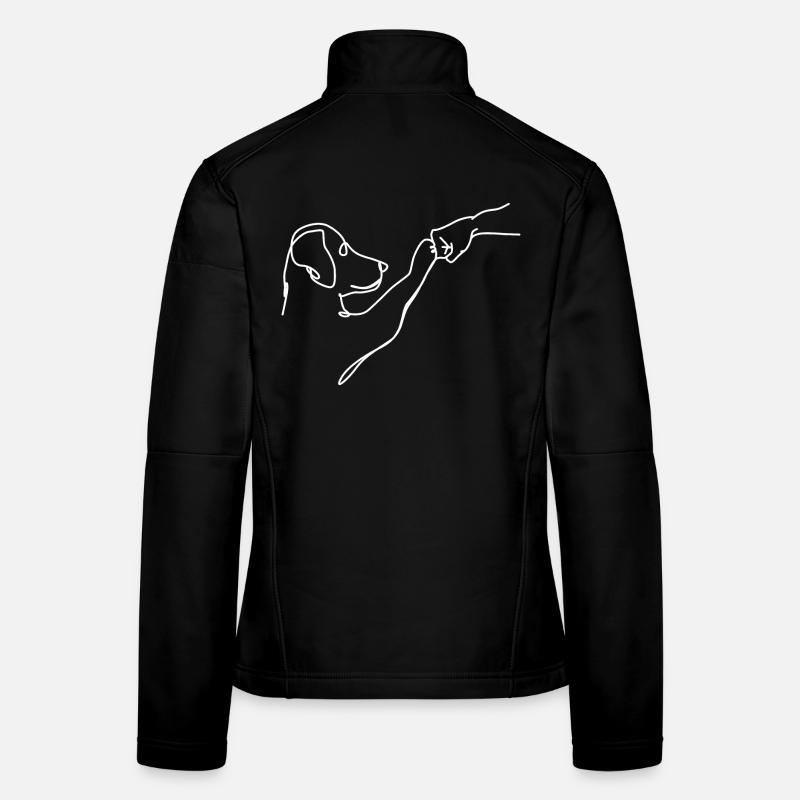 Oneliner - Hund und Mensch Faust Frauen Softshelljacke