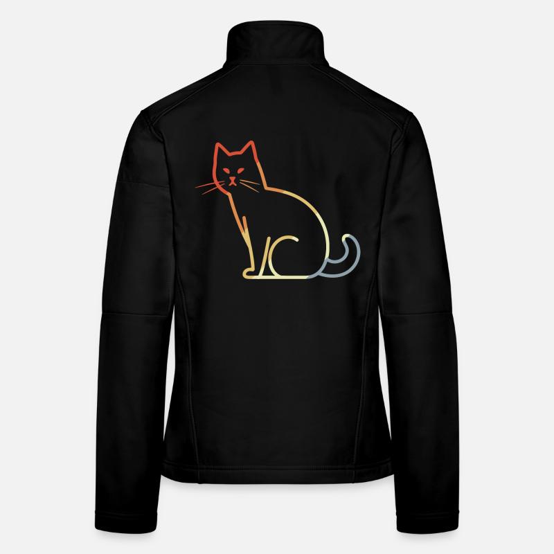 Cat Retro Women's Softshell Jacket