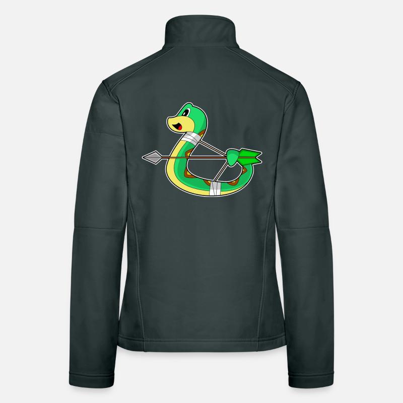 Schlange Bogenschütze Bogen Frauen Softshelljacke