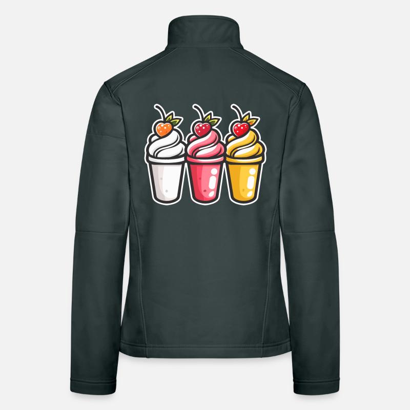Eiscreme Becher Frauen Softshelljacke