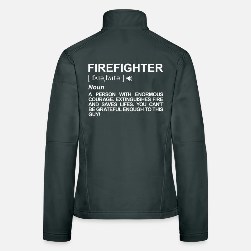 Firefighter Definition Women's Softshell Jacket