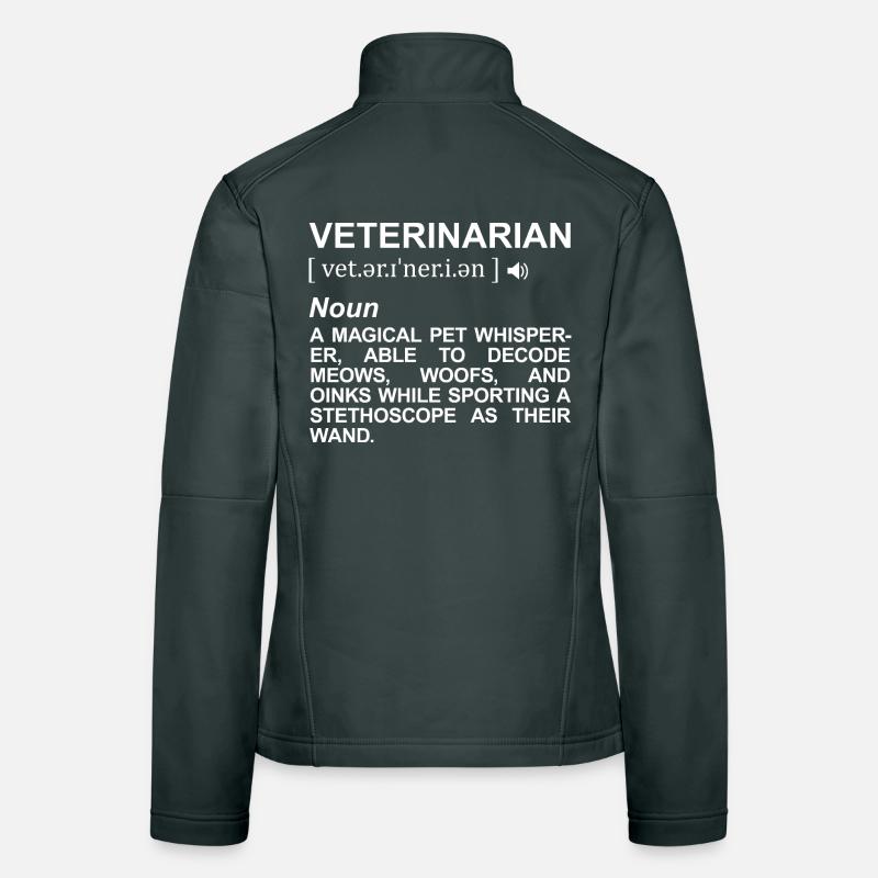 Veterinarian Dictionary Women's Softshell Jacket