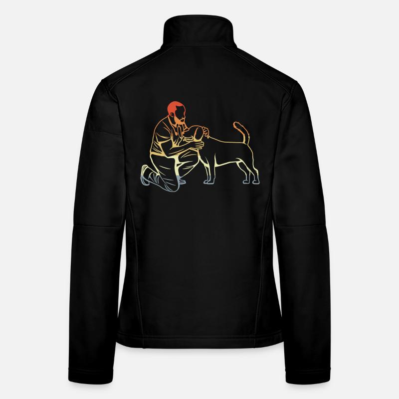 Tierarzt - Frauen Softshelljacke - Schwarz
