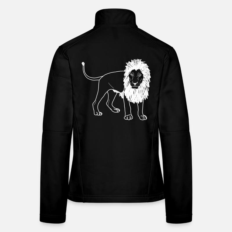 Löwe lineart Frauen Softshelljacke