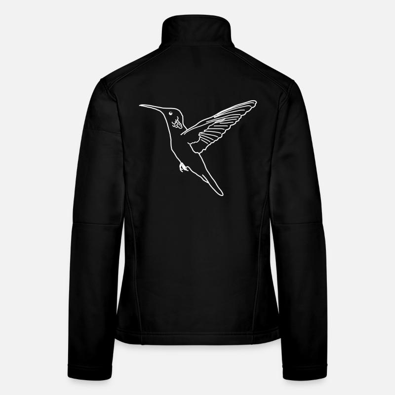 Lineart colibri Veste en tissu softshell Femme