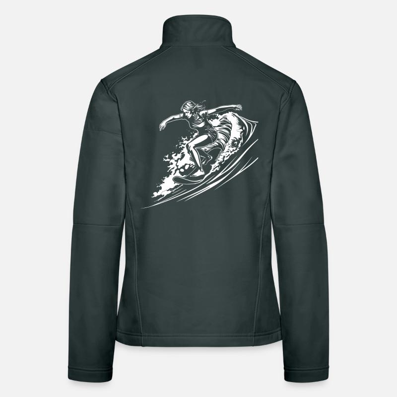 Weiblicher Surfer Frauen Softshelljacke