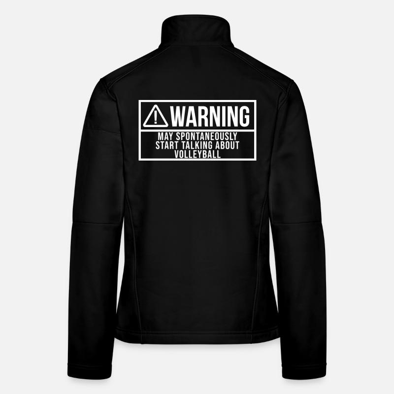 Volleyball - Frauen Softshelljacke - Schwarz